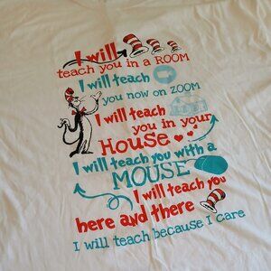 NWT Fruit of the Loom Women's Dr Seuss Cotton Tee XL